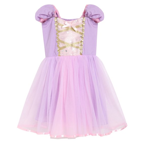 Beilxfa Princess Fancy Tulle Dress For Toddler Girls Bubble Sleeve Tutu Dress Birthday Halloween Christmas Party Dresses 2-7Y