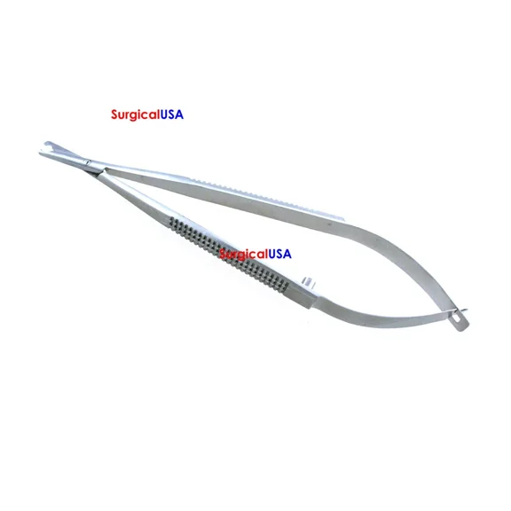 Beimer Micro Scissors 5.1" Straight Blades Flat Handle With Serrations