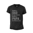 thumbnail image 1 of Being A Dad Is An Honor Being A Papa Is Priceless Men's Modern Fit Fun Casual T-Shirt Printed Graphic Tee Charcoal Grey 2X-La, 1 of 3