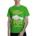 thumbnail image 1 of Being A Grandpa Is An Honor Being A Papa Is Priceless Men'S Basic Short Sleeve T-Shirt Green Small, 1 of 5