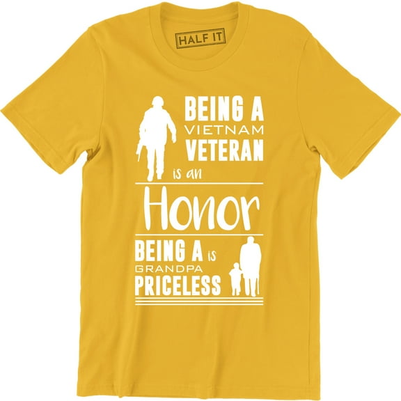 Being A Vietnam Veteran Is an Honor Being A Grandpa Priceless Men T-Shirt