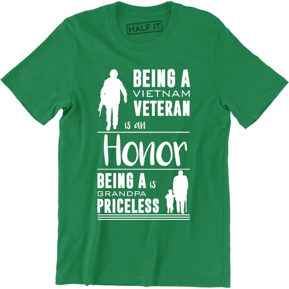 Being A Vietnam Veteran Is an Honor Being A Grandpa Priceless Men T-Shirt