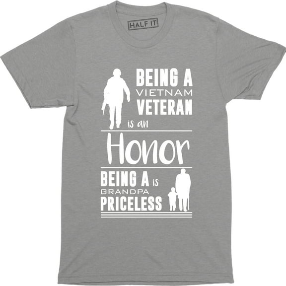 Being A Vietnam Veteran Is an Honor Being A Grandpa Priceless Men T-Shirt