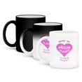 thumbnail image 1 of 3dRose, Being an Awesome Teacher is a work of Heart - school thank you gift, 11oz Magic Transforming Mug, 1 of 8