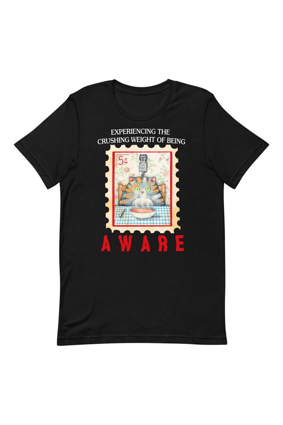 Being Aware T-Shirt Inspirational Quote Graphic Tee, Mindfulness Saying Shirt