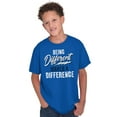 thumbnail image 1 of Being Different Makes a Difference Crewneck T Shirts Boy Girl Teen Brisco Brands XS, 1 of 6