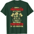 thumbnail image 1 of Being Firefighter Is a Choice Being Retired Is an Honor Softstyle Unisex T-Shirt,Forest Green Color,Size 2XL, 1 of 5