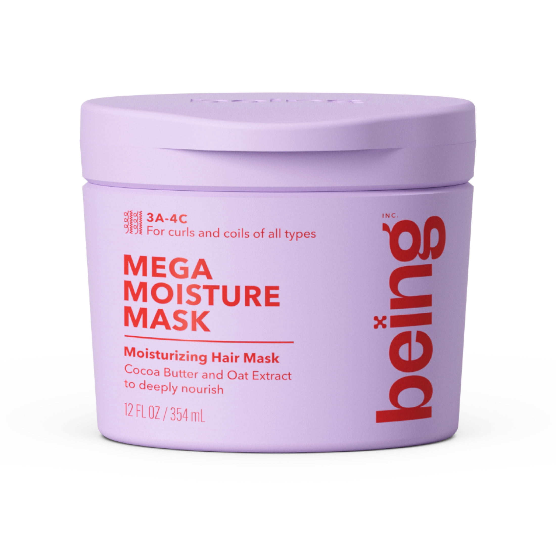 BEING INC MEGA MOISTURE Hair Mask, Cocoa Butter and Oat Extract