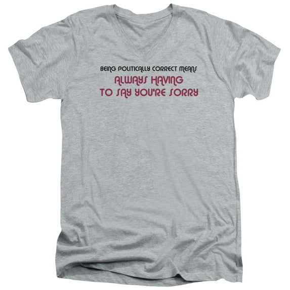 - Being Politically Correct - Slim Fit V Neck Shirt - XX-Large