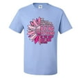 thumbnail image 1 of Being Strong Is The Only Choice We Have Breast Cancer Awareness Pink Flower Mens T-shirts , Light Blue, X-Large, 1 of 5