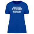 thumbnail image 1 of Being Virtuous Quote T-Shirt Women -Image by Shutterstock, Female Medium, 1 of 2