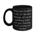 thumbnail image 1 of Being your husband is one of the best blessings of my life and being there for you 11oz Mug, Wife Cup, Inspire For Wife, 1 of 2