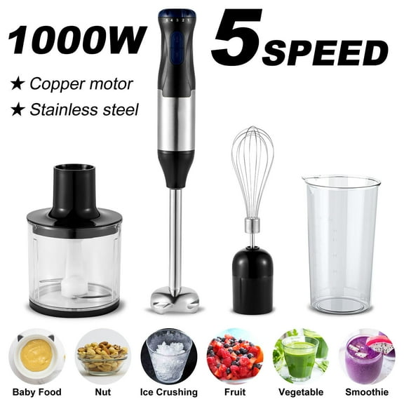 Beiou 1000 W 5-Speed Blender, Black (5 Count)