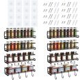 thumbnail image 1 of Beiou 8-Tier Seasoning Organizer, Metal Spice Shelf Storage Racks Wall Mounted for Kitchen Refrigerator Cabinet Pantry Door, 1 of 15