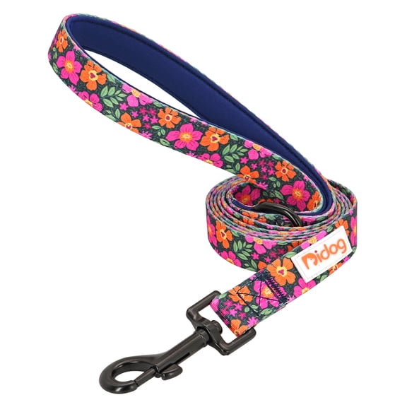Beirui 5ft Dog Leash with Handle Flower Pattern Pet Walking Lead for Small Medium Large Dogs