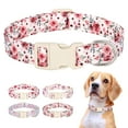 thumbnail image 1 of Beirui Cute Floral Dog Collar Soft Fabric Adjustable for Small Medium Large Dogs Yorkie, 1 of 10