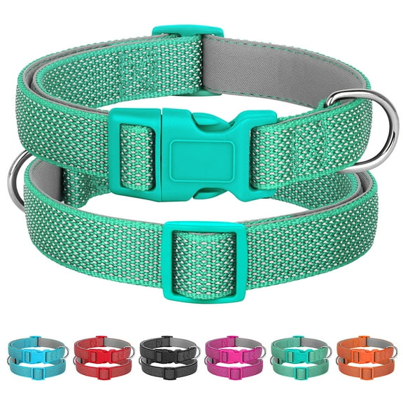 Beirui Durable Webbing Dog Collar Safety Reflective Collars Adjustable Quick Fit S-L