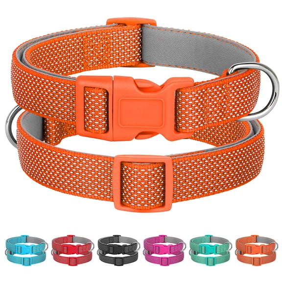Beirui Durable Webbing Dog Collar Safety Reflective Collars Adjustable Quick Fit S-L