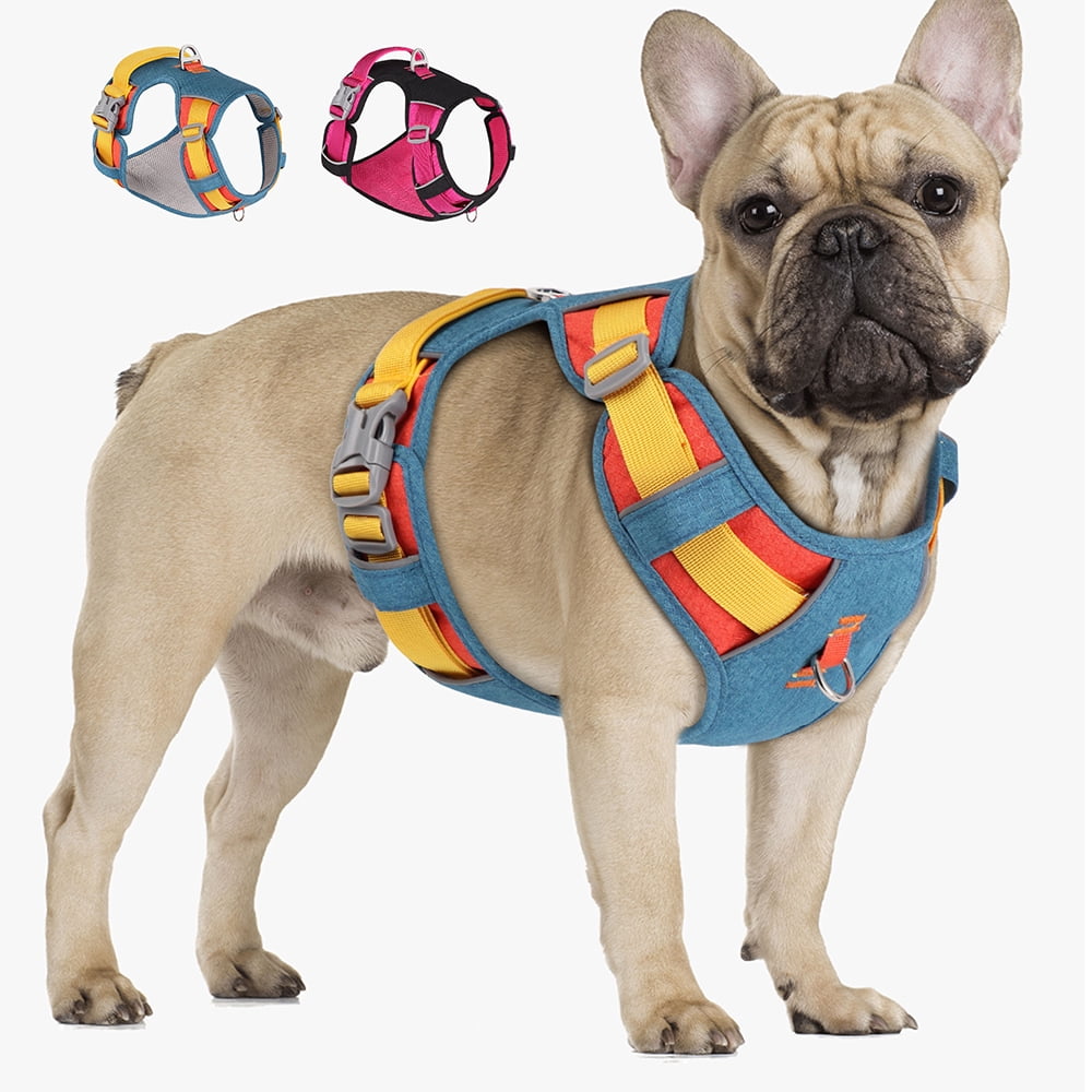 Beirui No Pull Soft Mesh Padded Dog Harness Reflective Waterproof Vest Front Clip S-L