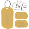 thumbnail image 1 of Beirui Personalised Dog Tag Stainless Steel Pet Dog ID Name Tags Free Engraved Plate, 1 of 9