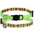 thumbnail image 1 of Beirui Personalised Embroidered Cat Collar 1cm Width Breakaway Collars Adjustable with Bell Custom ID Name, 1 of 6