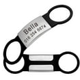 thumbnail image 1 of Beirui Personalized Slide on Dog ID Tags Stainless Steel Custom No Noise Collar Name Tag Engraved S/L, 1 of 4