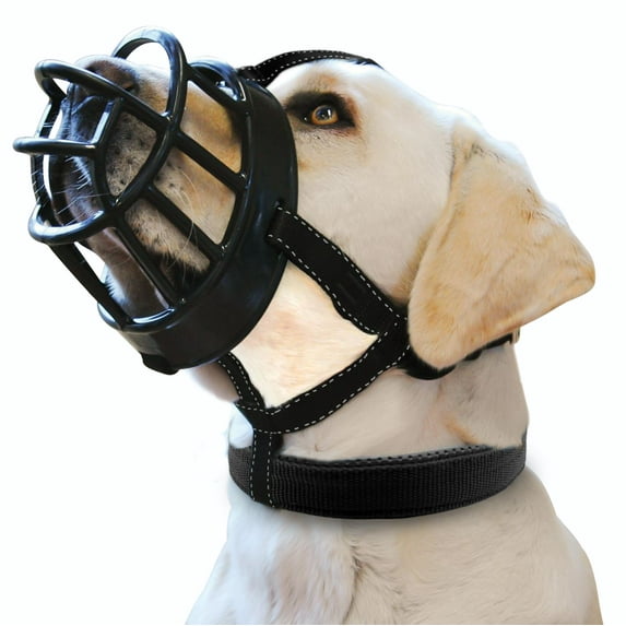 Beirui Rubber Dog Muzzle Soft Adjustable Anti Biting Pet Mask Breathable with Reflective Belt