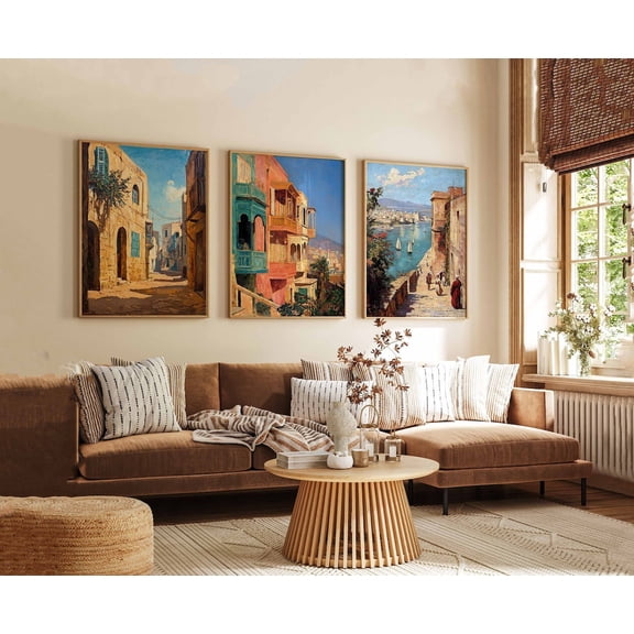 Beirut Beirut Lebanon Middle East Mediterranean Beirut Travel Beirut Wall Decor Lebanon Travel Art Set 3 Stretched Canvas