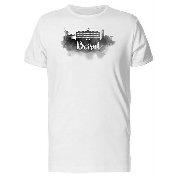 Beirut Black Paint T-Shirt Men -Image by Shutterstock, Male x-Large