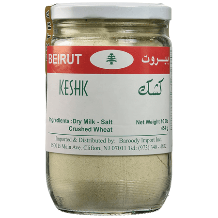 Beirut Brand Keshk Dry Milk, 2-Pack 16 Ounce Jars