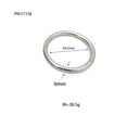 thumbnail image 1 of Beisidaer 1 Pcs 316 Stainless Steel Round O Rings Bcd Accessories Diving Equipment, 1 of 4