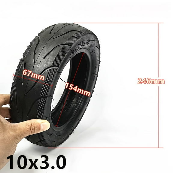 Beisidaer 10 Inch 10X3.0 Tubeless Tire For Kugoo For Zero 10X Electric Scooter
