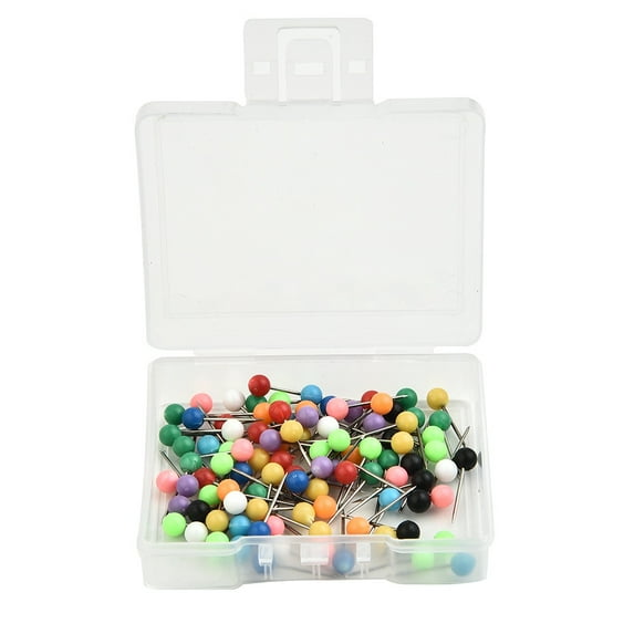 Beisidaer 100Pcs/Box Rig Safe Spare Pins Carp Fishing Rigs Box Line Winder Pin Round Head