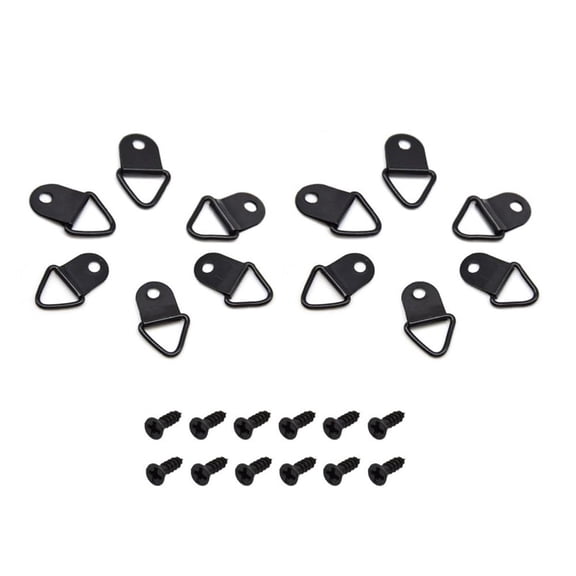 Beisidaer 100Pcs Triangle Ring Photo Frame Hooks With Screws For Hanging Pictures Artwork