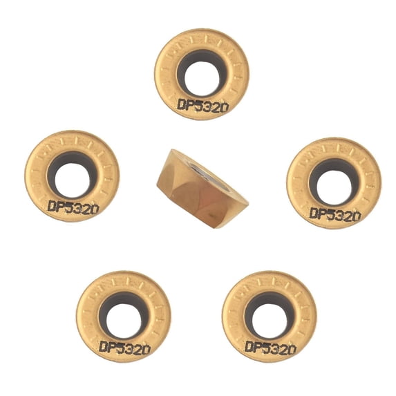 Beisidaer 10Pcs Rpmt1204-M-C Dp5320 R6 Cnc Carbide Round Milling Inserts For Steel Srdpn