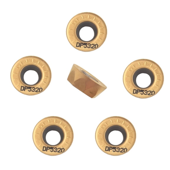 Beisidaer 10Pcs Rpmt1204-M-C Dp5320 R6 Cnc Carbide Round Milling Inserts For Steel Srdpn