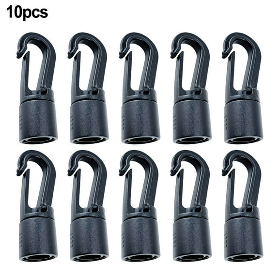 Beisidaer 10X Kayak Buckle Shock Elastic Cord Hook Quick Connect Rope Hanging Ends Clip