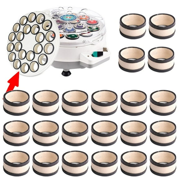 Beisidaer 16/22Pcs Billiard Ball Cleaning Machine Wool Ring Pool Ball Polishing Kit Wool