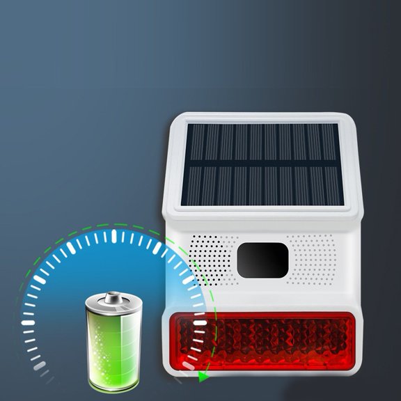 Beisidaer 1Pcs 433Mhz Solar Outdoor Waterproof Alarm With Human Infrared Sensor Alarm