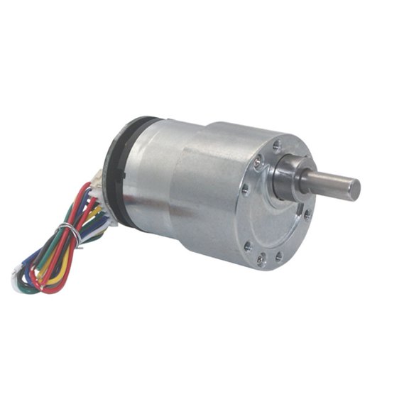 Beisidaer 1Pcs For Jgb37‑520 Dc12V Gear Motor Speed Reduction Geared Motor With Encoder