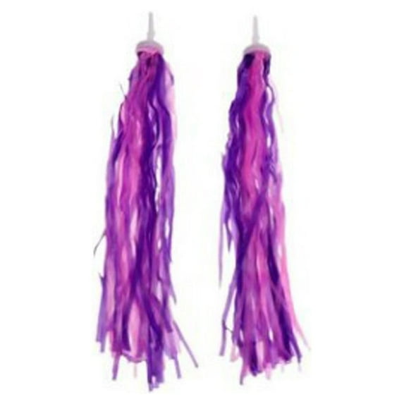 Beisidaer 2Pcs Children Bike Bicycle Handlebar PVC Streamer Colorful Tassel Decor