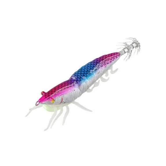 Beisidaer 3.0# Squid Bait Squid Hook Wood Shrimp Squid Hook Soft Leg Shrimp Lure Bait