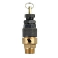 thumbnail image 1 of Beisidaer 3/8'' 1/2"BSP Air Compressor Safety Relief Valve Black Pressure Relief Regulator, 1 of 7