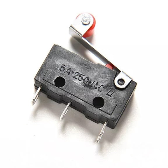 Beisidaer 5Pcs Small Limit Door Switch Button Travel Switch 5A 250V Self Reset 3Pin