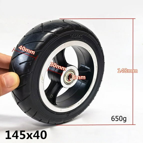 Beisidaer 6 Inch Electric Scooter 145X40 Solid Wheel With Solid Tire Wheel Hub 6X2