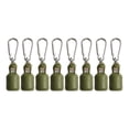 thumbnail image 1 of Beisidaer 8Pcs Wood Shrimp Octopus Egi Squid Fishing Hook Protective Cover With Carabiner, 1 of 8