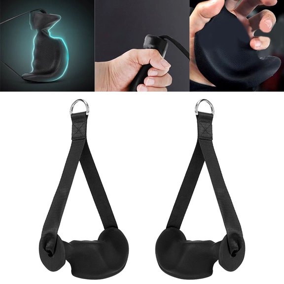 Beisidaer Exercise Handle Anti-Slip Grip Heavy Duty Cable Handles Gym Grip Attachments