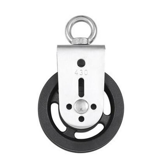 Beisidaer Fitness Equipment Bracket Pulley Stainless Steel Pulley Two-Way Silent Pulley