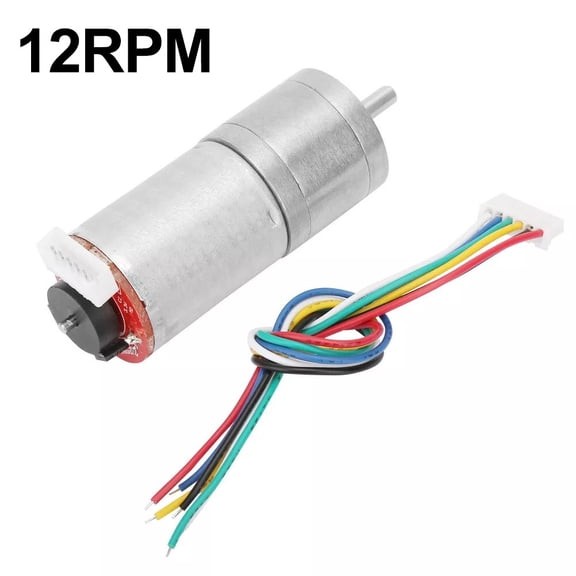 Beisidaer Ga25370 Dc12V Encoder Motor With All Metal Gears For Robotics And Smart Devices
