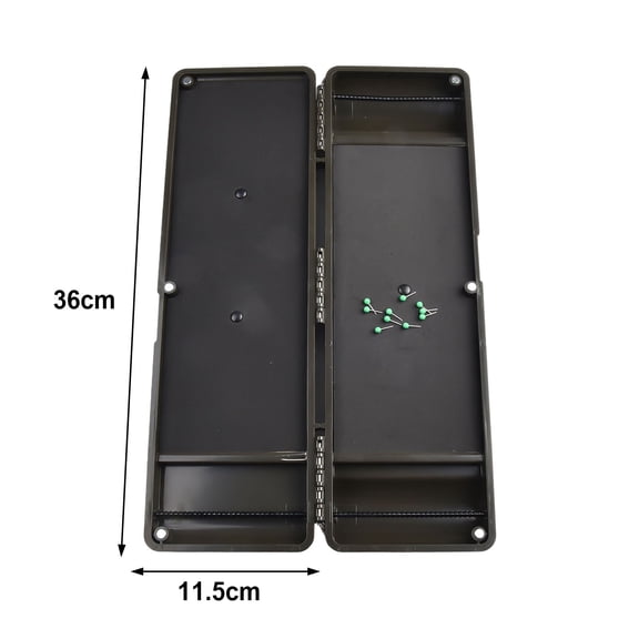 Beisidaer Large Rig Safe Plastic Rig Magnetic Fishing Storage Box Carp Fishing Box 34.5Cm